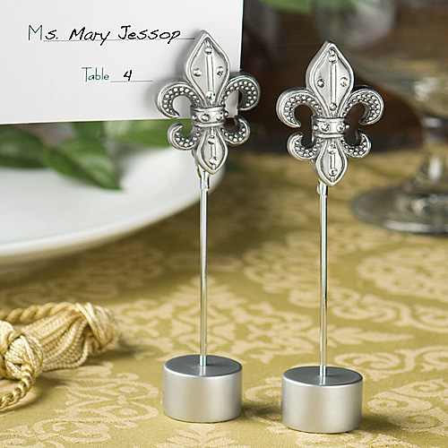 Attractive Fleur de Lis Place Card Holders