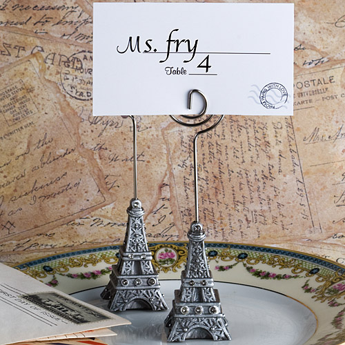 'From Paris with Love' Eiffel Tower Design Place Card / Photo Holders