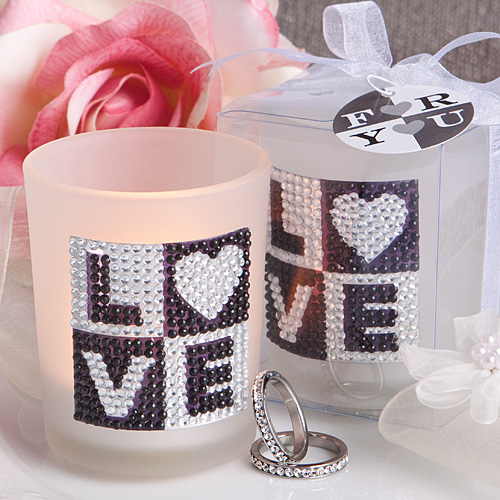 Bling Collection Love Design Candle Holder