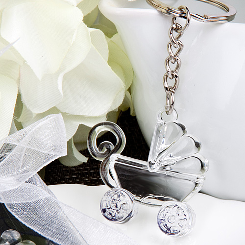 Baby Carriage Design Key Chain