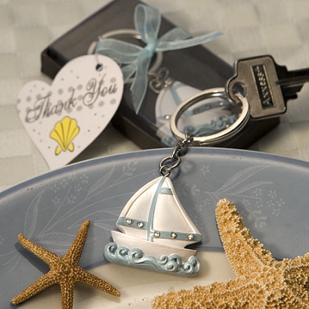 Sailboat Design Key Chain