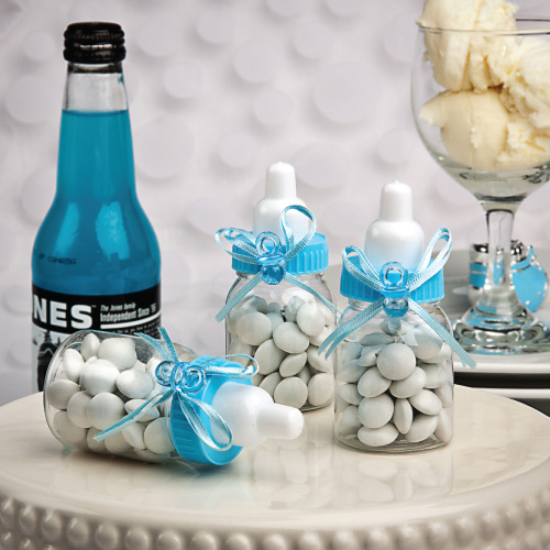 Perfectly Plain Collection Baby Bottle Favors - Pack of 6