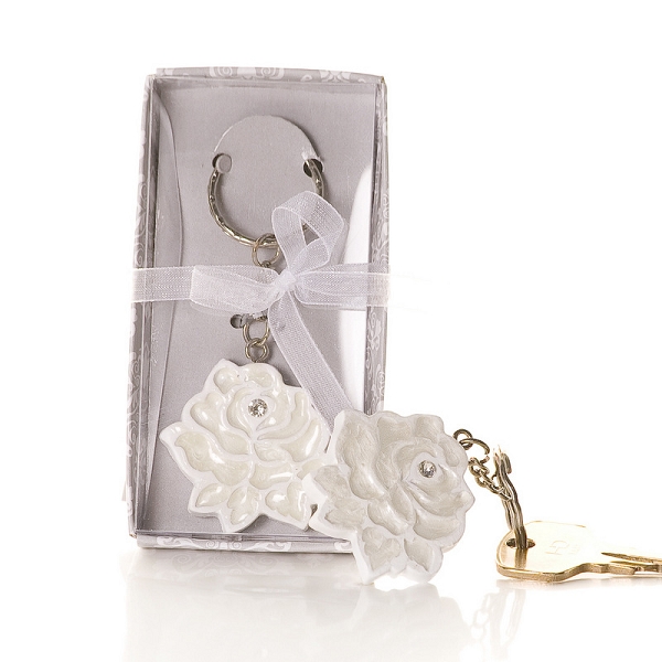 A Rose in Bloom Key Chain