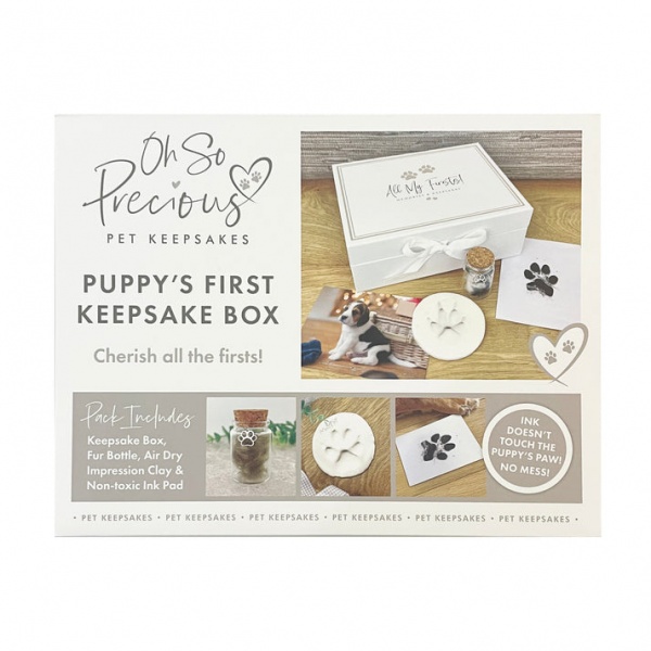 Complete Puppy / Kitten Keepsake Kit - 'All My Firsts' Memory Box