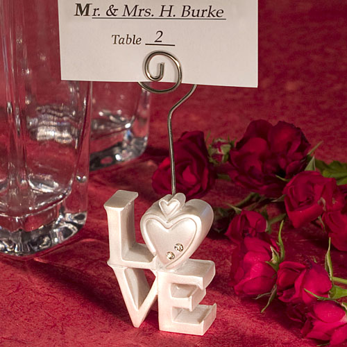 LOVE Design Place Card Holder - Bulk Pack 6 Holders