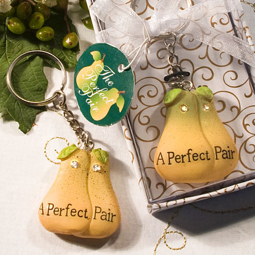 Valentines Perfect Pair Design Key Chain