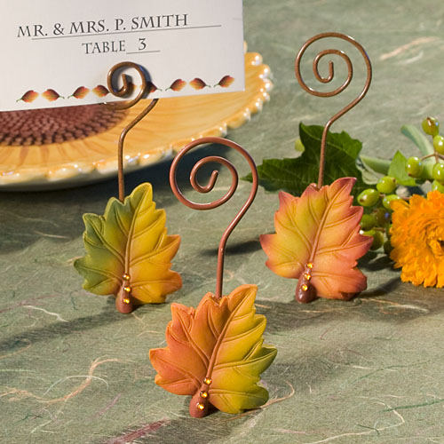 Leaf Design Place Card / Photo Holders