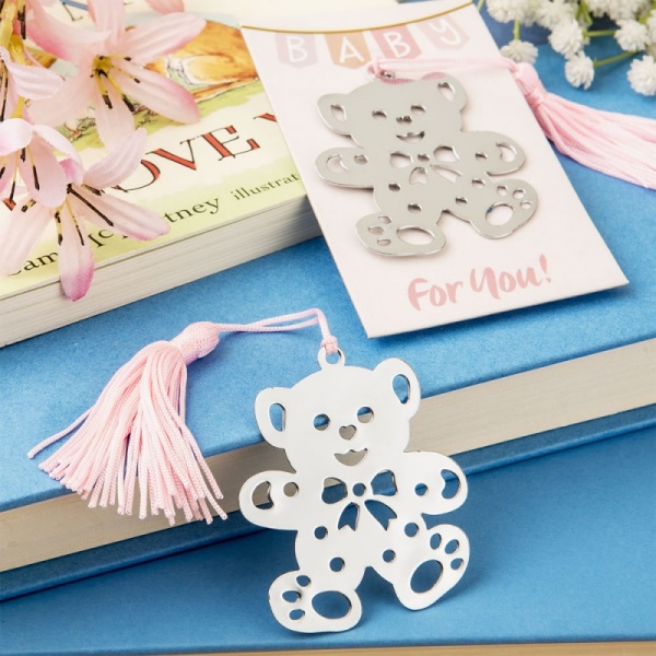 Lovable Teddy Bear Design bookmark ~ Pink