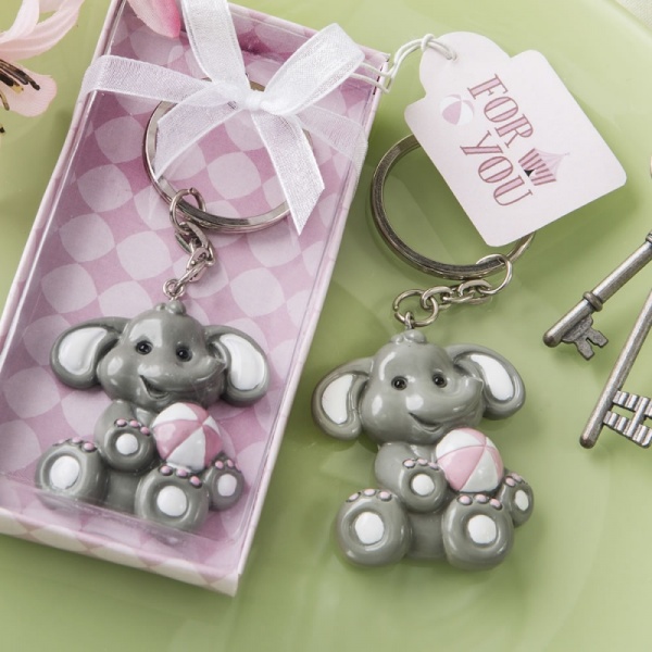 Adorable Baby Elephant Design Keychain