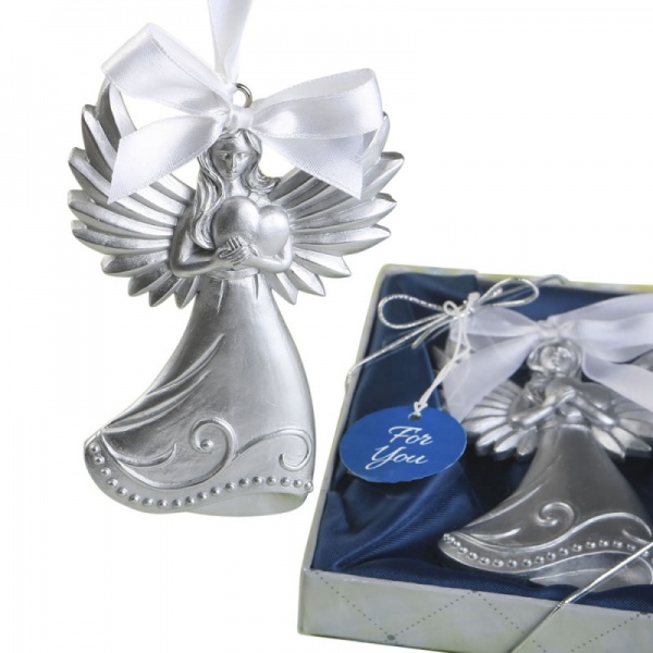Guardian Angel themed Ornament - Hanging Angel with Heart