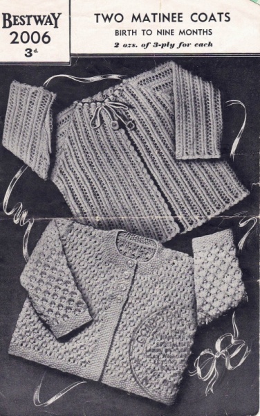 Vintage Bestway Knitting Pattern 2006 - Two Matinee Coats