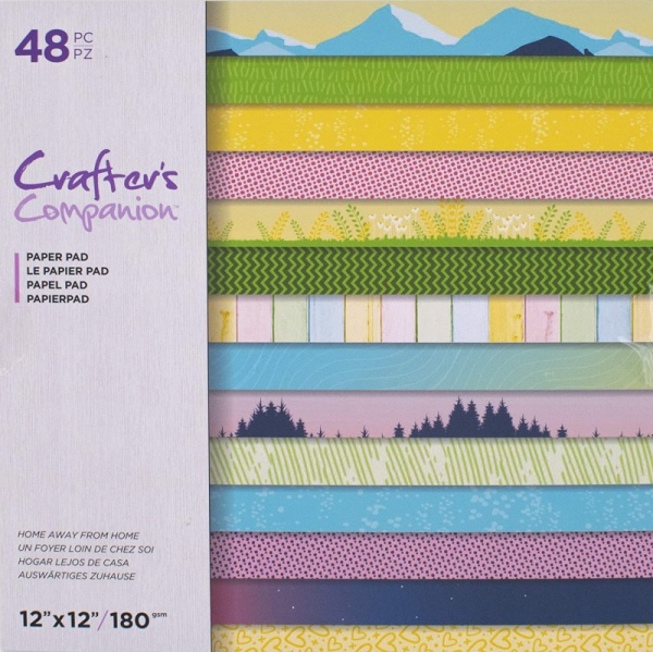 Crafter's Companion Paper Pad 12''x12'' ~ Home Away From Home 