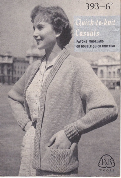 Vintage Patons Knitting Pattern 393 - Ladies Cardigans