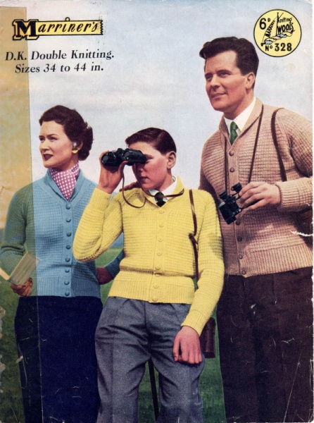 Vintage Marriner Knitting Pattern No. 328 - Family Cardigans