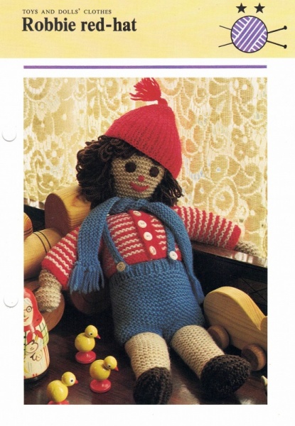 Vintage Hamlyn Knitting Pattern: Robbie Red-Hat
