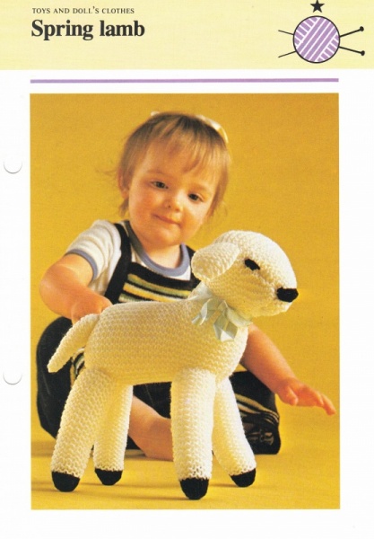 Vintage Hamlyn Knitting Pattern: Spring Lamb