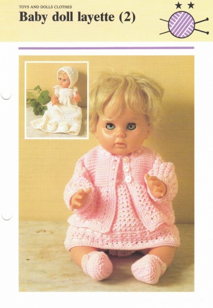 Vintage Hamlyn Knitting Pattern: Baby Doll Layette (2)