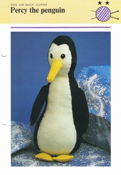 Vintage Hamlyn Knitting Pattern: Percy the Penguin