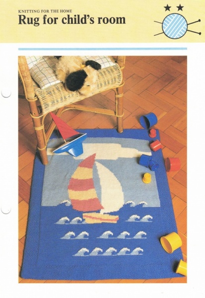 Vintage Hamlyn Knitting Pattern: Rug for Child's Room