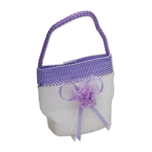Woven Bucket Bag with Bow