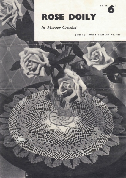 Vintage Coats Crochet Pattern 458 - Rose Doily