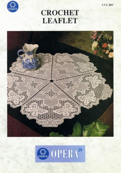 Vintage Coats Crochet Pattern CCL003 - Butterfly Table Mat