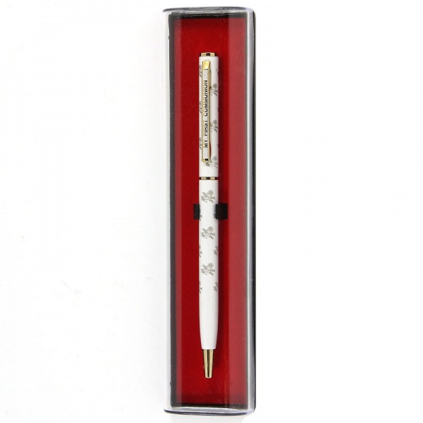 My First Communion Gift Pen In White With Communion Inscription