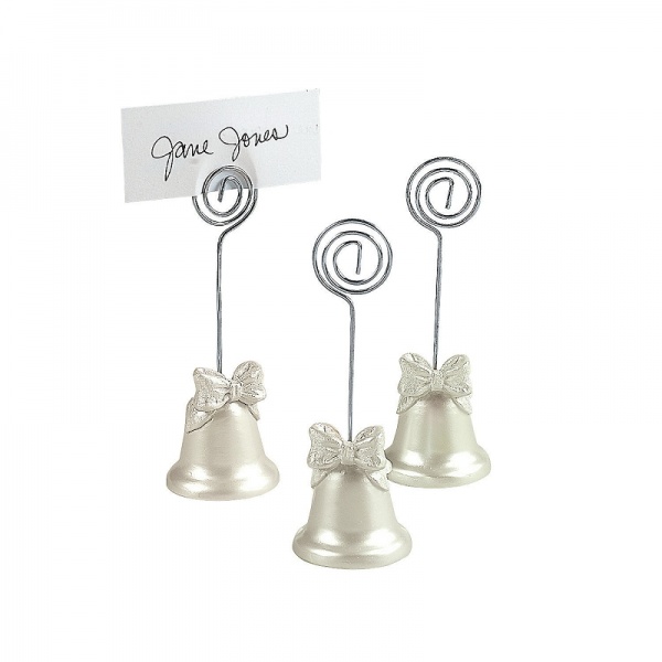 Wedding Bell Place Card Holders ~ Pack 12