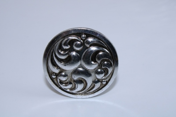 Vintage Silver Tone Scarf Ring