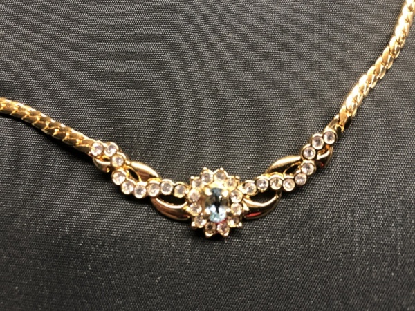 Gold Plated Topaz Necklace
