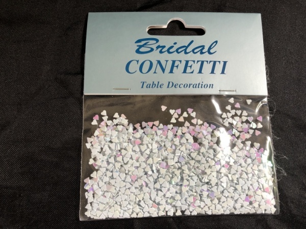 Heart Shaped Foil Table Scatter Confetti, 3mm