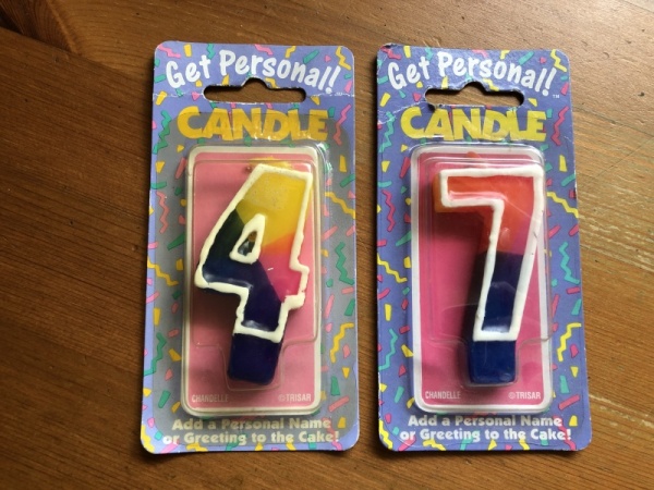 Birthday Cake Number Candles