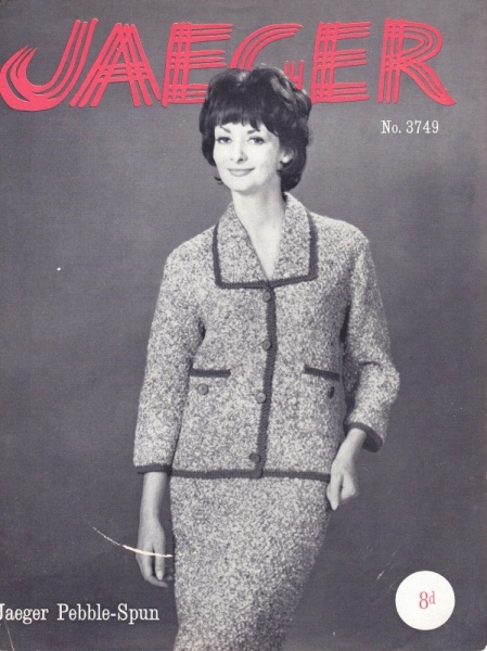 Vintage Jaeger Knitting Pattern No. 3749 - Ladies Suit