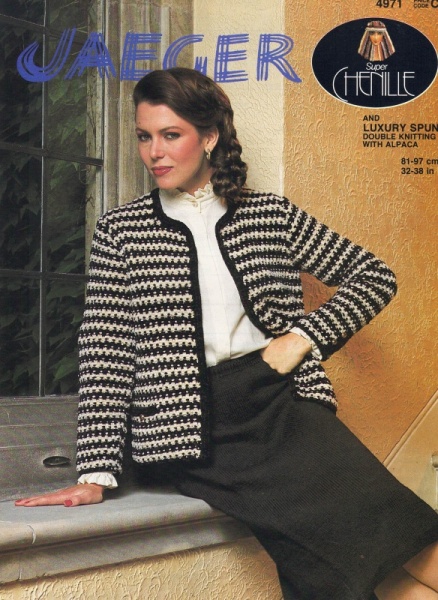 Vintage Jaeger Knitting Pattern No. 4971 - Jacket and Skirt
