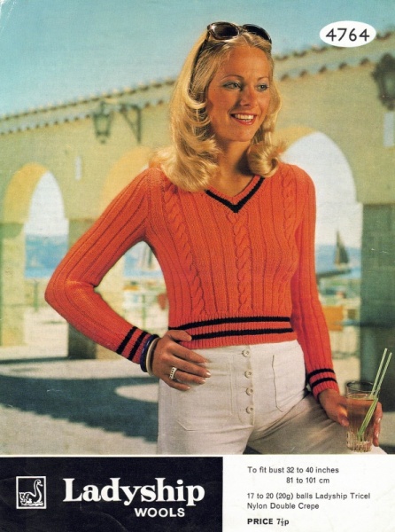 Vintage Ladyship Knitting Pattern 4764 - Lady's Sweater