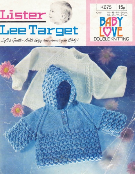 Vintage Lee-Target Knitting Pattern 675: Baby's Sweaters