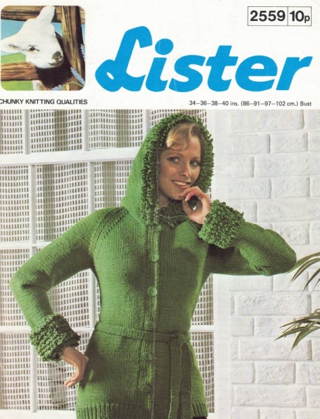 Vintage Lister Knitting Pattern 2559 - Lady's Jacket