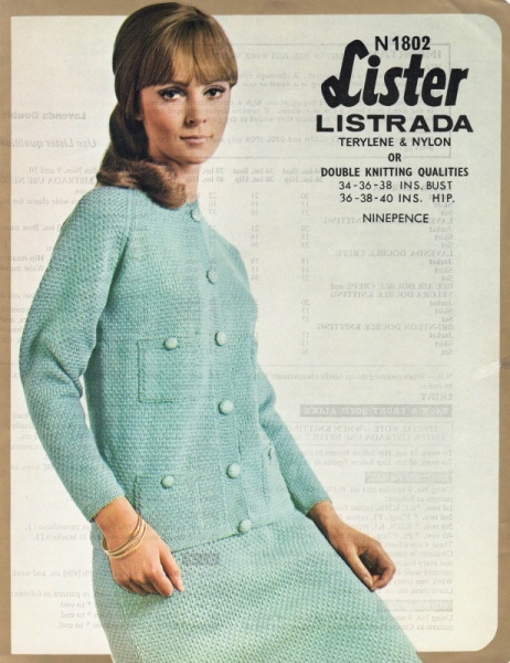 Vintage Lister Knitting Pattern N1802 - Lady's Suit