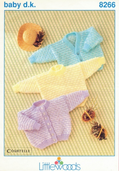 Vintage Littlewoods Knitting Pattern No 8266: Child's Cardigans & Sweater