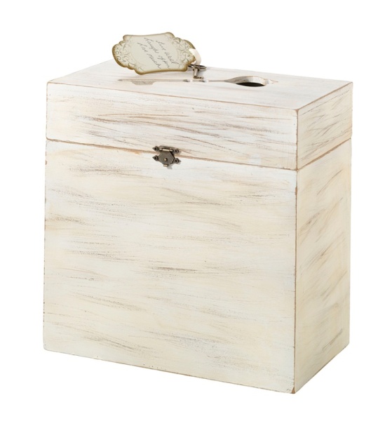 Wedding Wishes Wooden Key Card Box