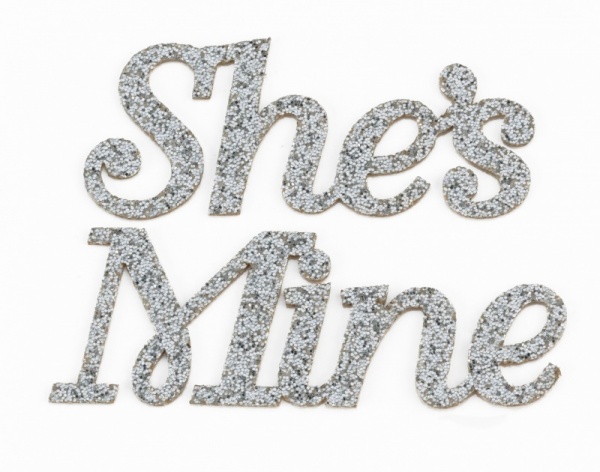 She's Mine Shoe Stickers