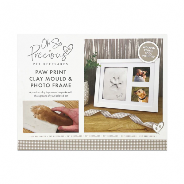 Clay Paw Print Mould & Photo Frame Kit