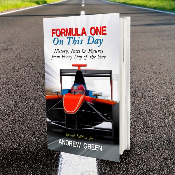 Personalised 'Formula 1 On This Day' Book