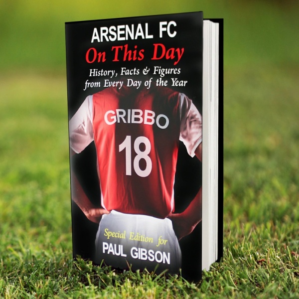 Personalised 'Arsenal On This Day' Book