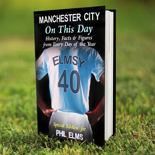 Personalised 'Manchester City On This Day' Book