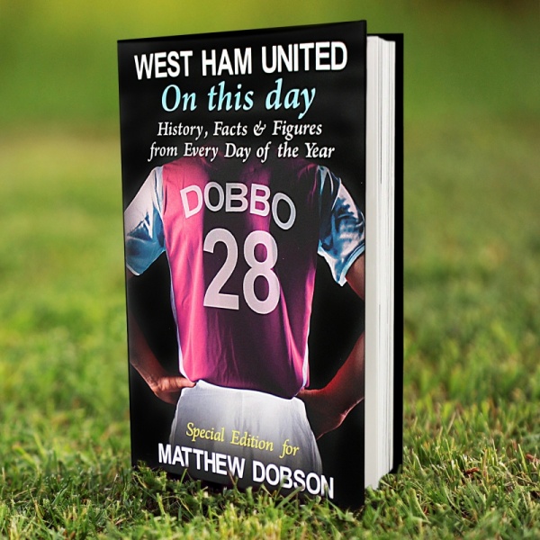 Personalised 'West Ham United On This Day' Book