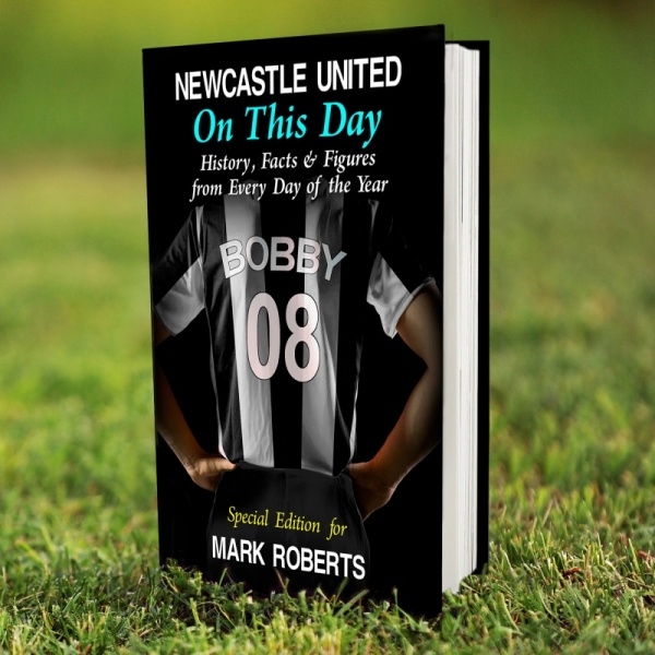 Personalised 'Newcastle United On This Day' Book