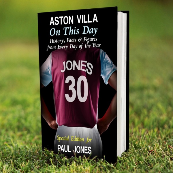 Personalised 'Aston Villa On This Day' Book