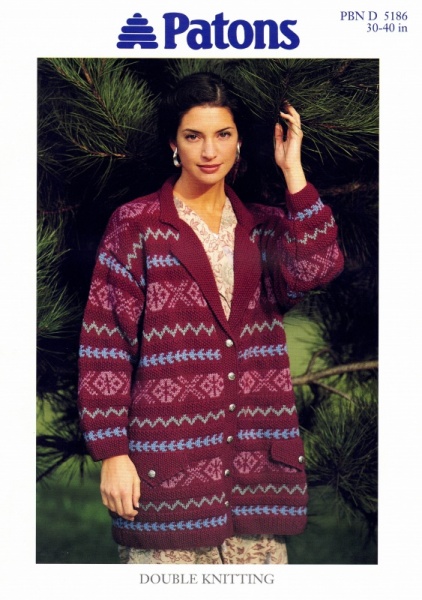 Vintage Robin Knitting Pattern 2257 - Ladies Fair-Isle Slipover