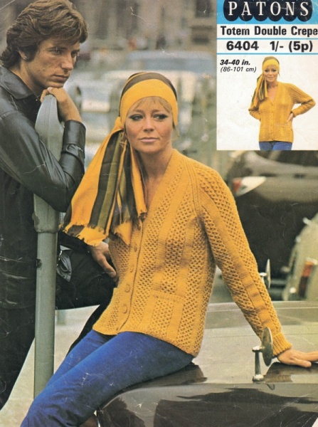 Vintage Patons Knitting Pattern 6404: Lady's Jacket